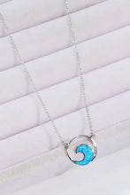 Opal Wave Pendant Necklace Necklaces