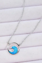 Opal Wave Pendant Necklace Necklaces
