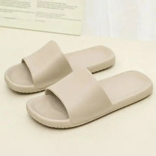 Open Toe Flats Slippers Ivory Woman Slippers