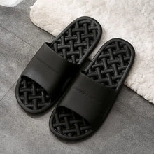 Open Toe Platform Slippers Black Woman Slippers