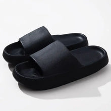 Open Toe Platform Slippers Black Woman Slippers
