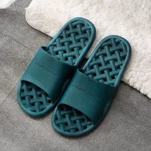 Open Toe Platform Slippers Green Woman Slippers
