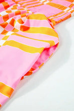 Orange Checkered Strapless Maxi Sundress Maxi Dresses