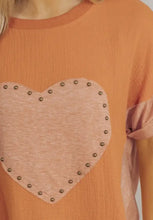 Orange Oversized Heart T Shirt and Patterned Shorts Set for Women Woman T Shirts