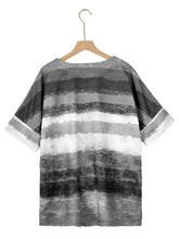 Orange Red and Brown Striped T Shirt for Women Woman T Shirts