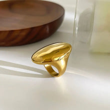 18K Gold Plated Oversized Dome Ring Fashion Jewelry