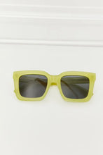 Oversized Lime Green Square Sunglasses with TAC Polarization Sunglasses