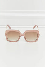 Oversized Square Sunglasses with Metal-Plastic Hybrid Frame Sunglasses