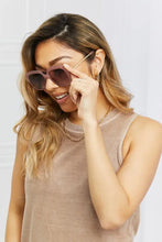 Oversized Square Sunglasses with Metal-Plastic Hybrid Frame Sunglasses