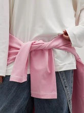 Oversized White Long Sleeve Cotton Shirt for Women