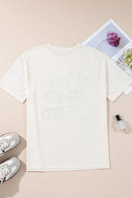 Oversized White T Shirt Dress with Floral In My Mom Era Graphic