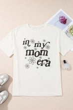 Oversized White T Shirt Dress with Floral In My Mom Era Graphic