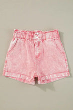 Paperbag Waist Denim Shorts Denim Shorts
