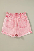 Paperbag Waist Denim Shorts Denim Shorts