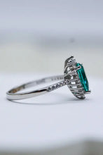 Paraiba Blue Zircon Pear Shape Ring Rings