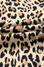 Parchment Leopard Drawstring Flowy Wide Leg Pants Woman Pants