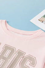 PARIS Round Neck Long Sleeve Sweatshirt Woman Sweatshirts