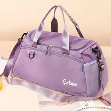 Pastel Oversized Nylon Sport Duffel Bags Travel Set Mauve One Size