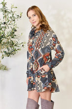 Patterned Hooded Shirt Dress Jacket for Women Outerwear Jeans Size Friendly