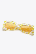 Patterned Rectangle Sunglasses with Polycarbonate Lenses and UV400 Protection Sunglasses