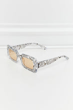 Patterned Rectangle Sunglasses with Polycarbonate Lenses and UV400 Protection Zebra One Size