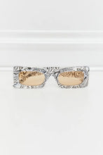 Patterned Rectangle Sunglasses with Polycarbonate Lenses and UV400 Protection Sunglasses