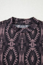 Patterned Semi Sheer Stretch Top for Women Woman T Shirts