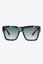Patterned Square Gradient Lens Sunglasses UV400 Polycarbonate Frame
