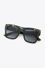 Patterned Square Gradient Lens Sunglasses UV400 Polycarbonate Frame Sunglasses