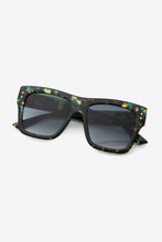 Patterned Square Gradient Lens Sunglasses UV400 Polycarbonate Frame
