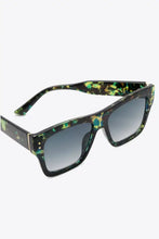 Patterned Square Gradient Lens Sunglasses UV400 Polycarbonate Frame Sunglasses