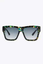 Patterned Square Gradient Lens Sunglasses UV400 Polycarbonate Frame Sunglasses