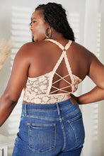 JadyK Juliette Full Size Crisscross Lace Bralette Bras