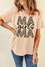 Peach Mama Girl Mama T-Shirt for Women Tan