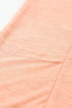 Peach Sheer Cover-Up with Round Neck and Short Sleeve Length Swimwear Cover-Ups