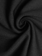 Black textured knit ruffled cap sleeve jumpsuit fabric