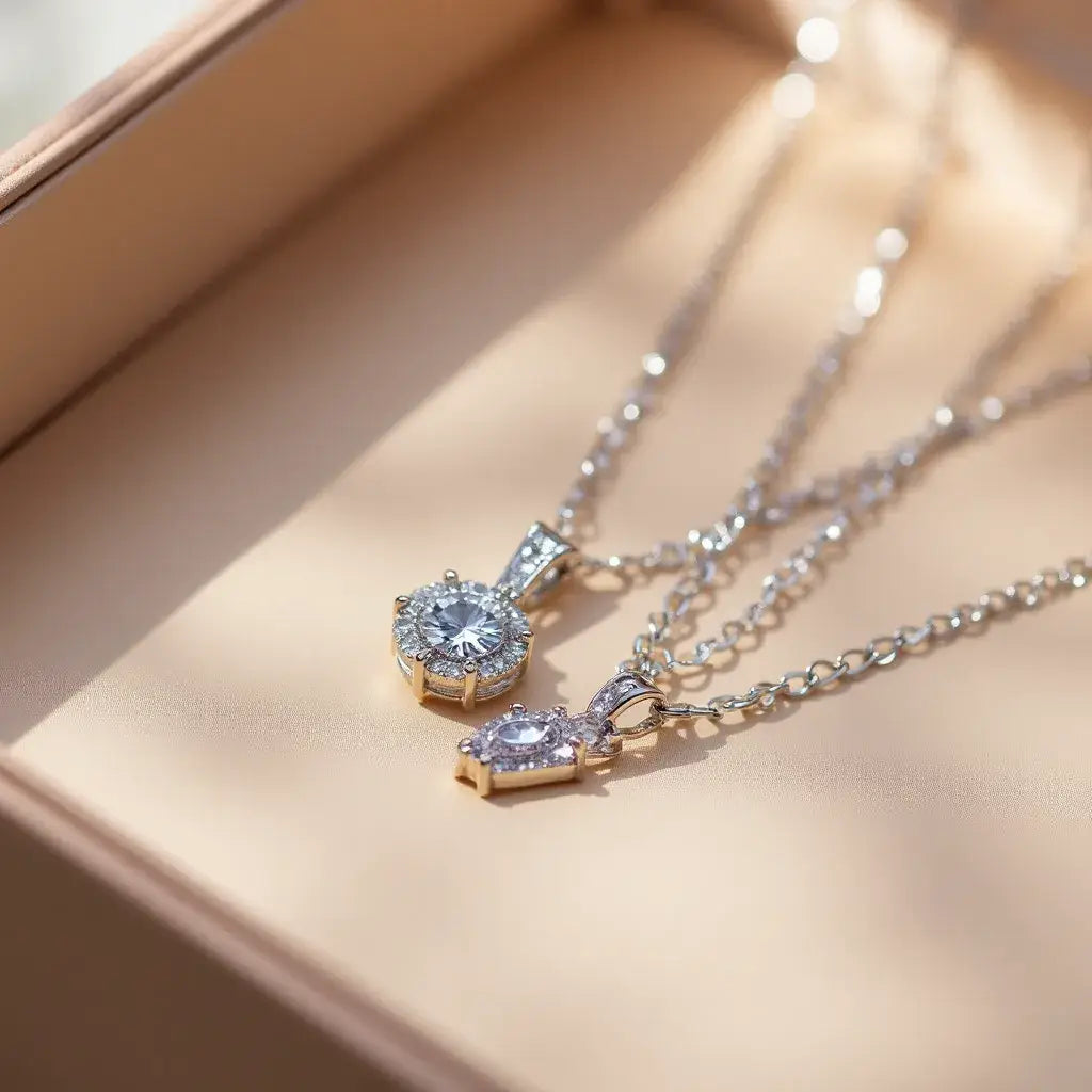 Eleve o Seu Estilo com o Colar de Moissanite de 1 Quilate da Hipomarket