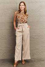 Perfee Giraffe Print Round Neck Tank Top Tanks & Camis