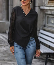 Perfee Twisted Decorative Button Long Sleeve T-Shirt Woman T Shirts