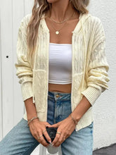 Perfee Zip Up Long Sleeve Hooded Cardigan Woman Outerwear