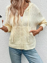 Perfee Zip Up Long Sleeve Hooded Cardigan Woman Outerwear