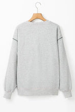 Pickleball Round Neck Dropped Shoulder Sweatshirt Woman Sweatshirts