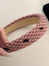 Plaid Bow Wide Headband Hair Jewelry