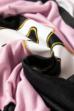 Pink and Black Striped Long Sleeve Sweatshirt with Number 22