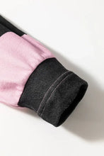 Pink and Black Striped Long Sleeve Sweatshirt with Number 22 Woman T Shirts