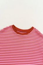 Pink and Red Striped Women’s T Shirt Woman T Shirts