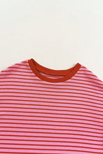 Pink and Red Striped Women’s T Shirt Woman T Shirts