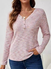 Pink and White Long Sleeve Cotton Button Up Shirt for Women Dusty Pink