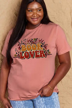 Pink Book Lover Cotton T Shirt for Women Short Sleeve Length Dusty Pink Woman T Shirts