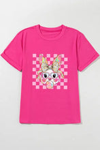 Pink Bunny Graphic T-Shirt for Women Woman T Shirts
